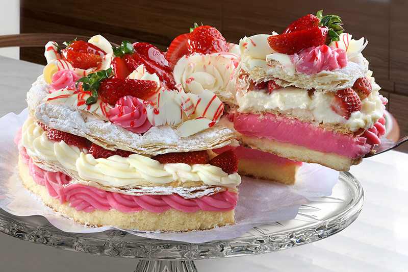 Bolo Morango com Merengue